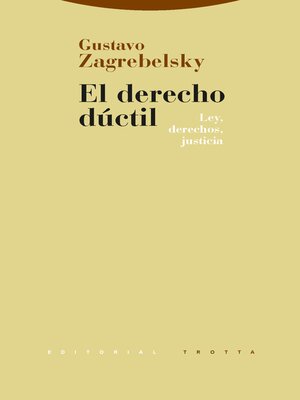 cover image of El derecho dúctil